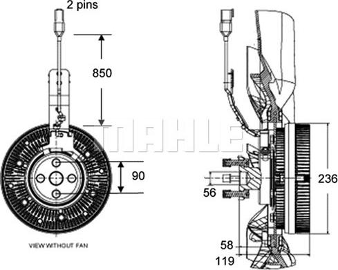 Wilmink Group WG2180298 - Cupla, ventilator radiator aaoparts.ro