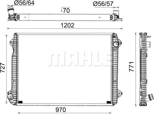 Wilmink Group WG2183331 - Radiator, racire motor aaoparts.ro