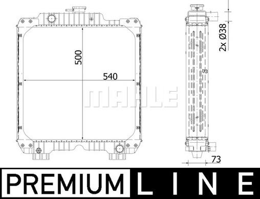 Wilmink Group WG2183251 - Radiator, racire motor aaoparts.ro