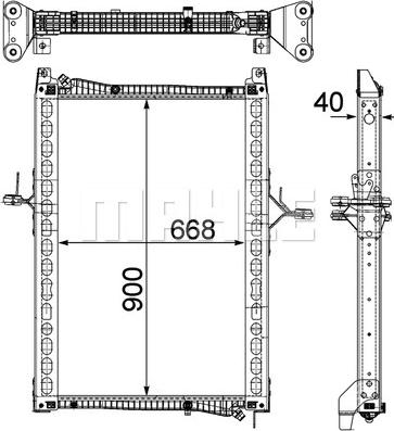 Wilmink Group WG2182402 - Radiator, racire motor aaoparts.ro