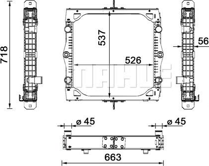 Wilmink Group WG2182374 - Radiator, racire motor aaoparts.ro