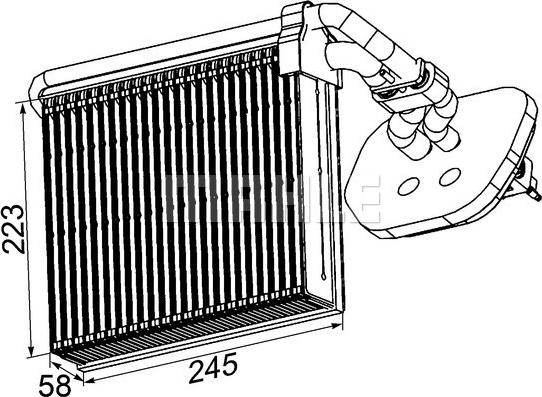 Wilmink Group WG2370265 - Evaporator,aer conditionat aaoparts.ro