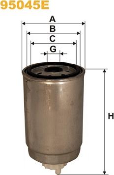 WIX Filters 95045E - Filtru combustibil aaoparts.ro