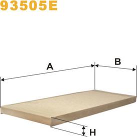 WIX Filters 93505E - Filtru, aer habitaclu aaoparts.ro
