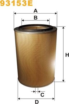 WIX Filters 93153E - Filtru aer aaoparts.ro