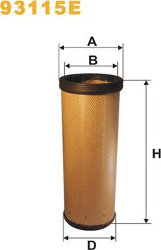 WIX Filters 93115E - Filtru aer secundar aaoparts.ro