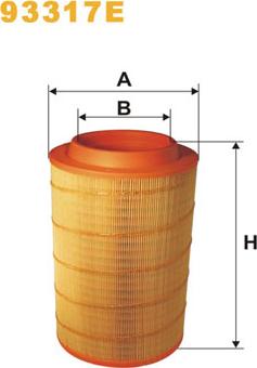 WIX Filters 93317E - Filtru aer aaoparts.ro