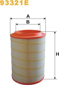 WIX Filters 93321E - Filtru aer aaoparts.ro