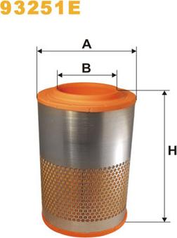 WIX Filters 93251E - Filtru aer aaoparts.ro