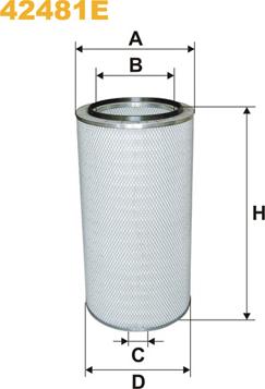 WIX Filters 42481E - Filtru aer aaoparts.ro