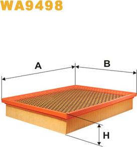 WIX Filters WA9498 - Filtru aer aaoparts.ro