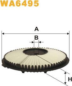 WIX Filters WA6495 - Filtru aer aaoparts.ro