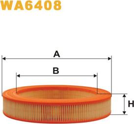 WIX Filters WA6408 - Filtru aer aaoparts.ro