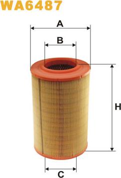 WIX Filters WA6487 - Filtru aer aaoparts.ro