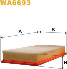 WIX Filters WA6693 - Filtru aer aaoparts.ro