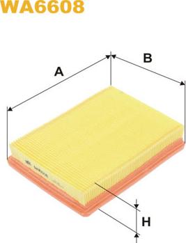 WIX Filters WA6608 - Filtru aer aaoparts.ro