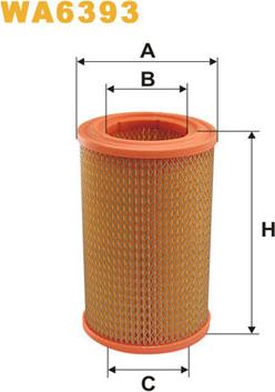 WIX Filters WA6393 - Filtru aer aaoparts.ro