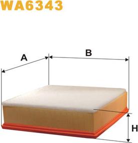 WIX Filters WA6343 - Filtru aer aaoparts.ro
