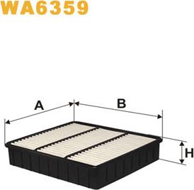 WIX Filters WA6359 - Filtru aer aaoparts.ro