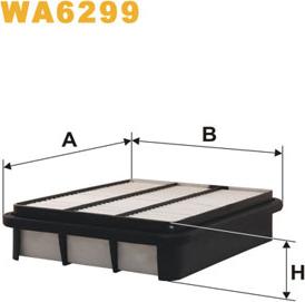 WIX Filters WA6299 - Filtru aer aaoparts.ro