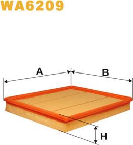 WIX Filters WA6209 - Filtru aer aaoparts.ro
