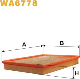 WIX Filters WA6778 - Filtru aer aaoparts.ro
