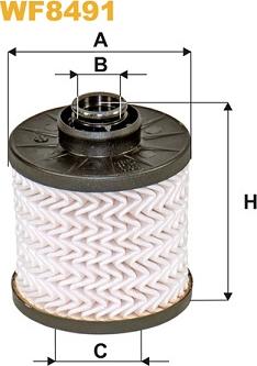 WIX Filters WF8491 - Filtru combustibil aaoparts.ro