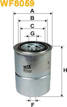 WIX Filters WF8059 - Filtru combustibil aaoparts.ro