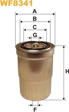 WIX Filters WF8341 - Filtru combustibil aaoparts.ro