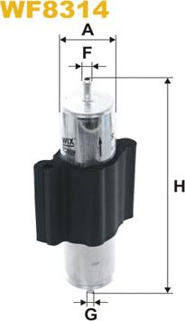 WIX Filters WF8314 - Filtru combustibil aaoparts.ro