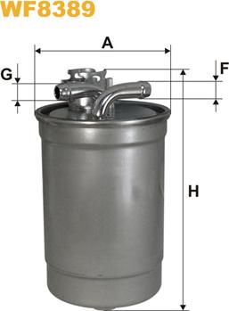WIX Filters WF8389 - Filtru combustibil aaoparts.ro