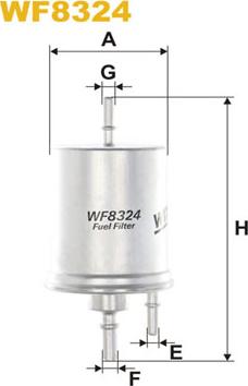 WIX Filters WF8324 - Filtru combustibil aaoparts.ro