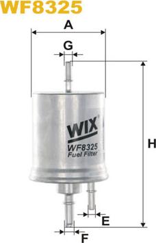 WIX Filters WF8325 - Filtru combustibil aaoparts.ro