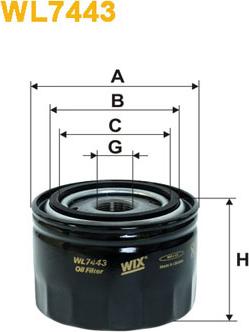 WIX Filters WL7443 - Filtru ulei aaoparts.ro