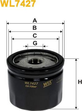 WIX Filters WL7427 - Filtru ulei aaoparts.ro