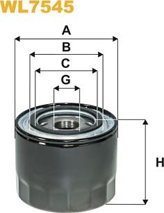 WIX Filters WL7545 - Filtru ulei aaoparts.ro
