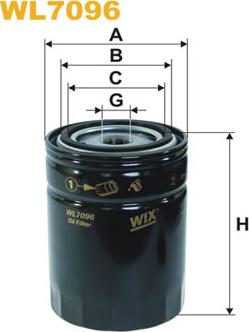 WIX Filters WL7096 - Filtru ulei aaoparts.ro