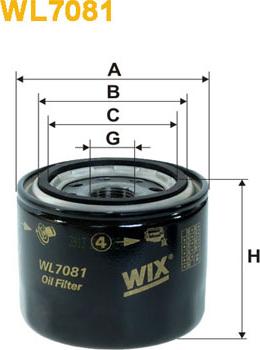 WIX Filters WL7081 - Filtru ulei aaoparts.ro