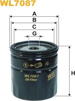 WIX Filters WL7087 - Filtru ulei aaoparts.ro