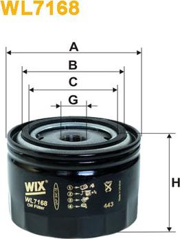 WIX Filters WL7168 - Filtru ulei aaoparts.ro