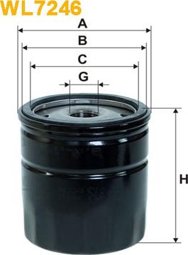 WIX Filters WL7246 - Filtru ulei aaoparts.ro