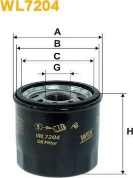 WIX Filters WL7204 - Filtru ulei aaoparts.ro