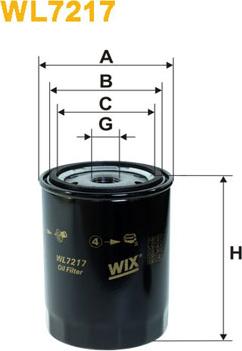 WIX Filters WL7217 - Filtru ulei aaoparts.ro