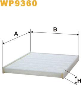 WIX Filters WP9360 - Filtru, aer habitaclu aaoparts.ro