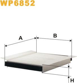 WIX Filters WP6852 - Filtru, aer habitaclu aaoparts.ro