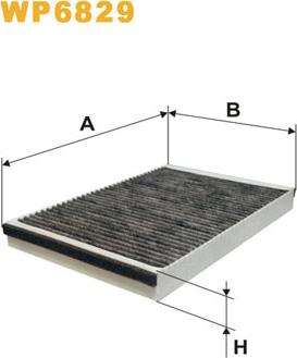 WIX Filters WP6829 - Filtru, aer habitaclu aaoparts.ro