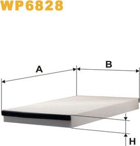 WIX Filters WP6828 - Filtru, aer habitaclu aaoparts.ro