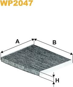WIX Filters WP2047 - Filtru, aer habitaclu aaoparts.ro