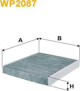 WIX Filters WP2087 - Filtru, aer habitaclu aaoparts.ro