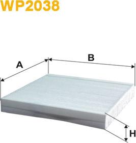 WIX Filters WP2038 - Filtru, aer habitaclu aaoparts.ro